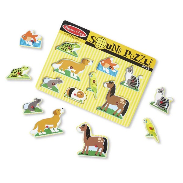 Продукт Melissa and Doug Домашни любимци- Пъзел със звуци  - 0 - BG Hlapeta
